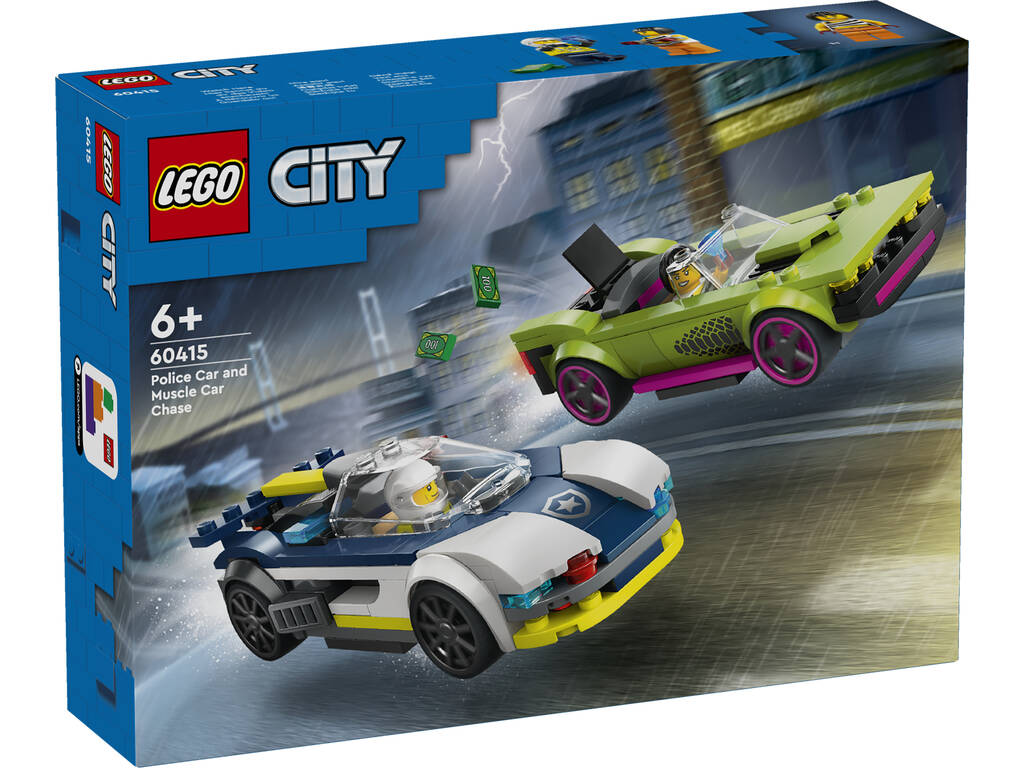Lego City Carro da Polícia e Potente Desportivo 60415