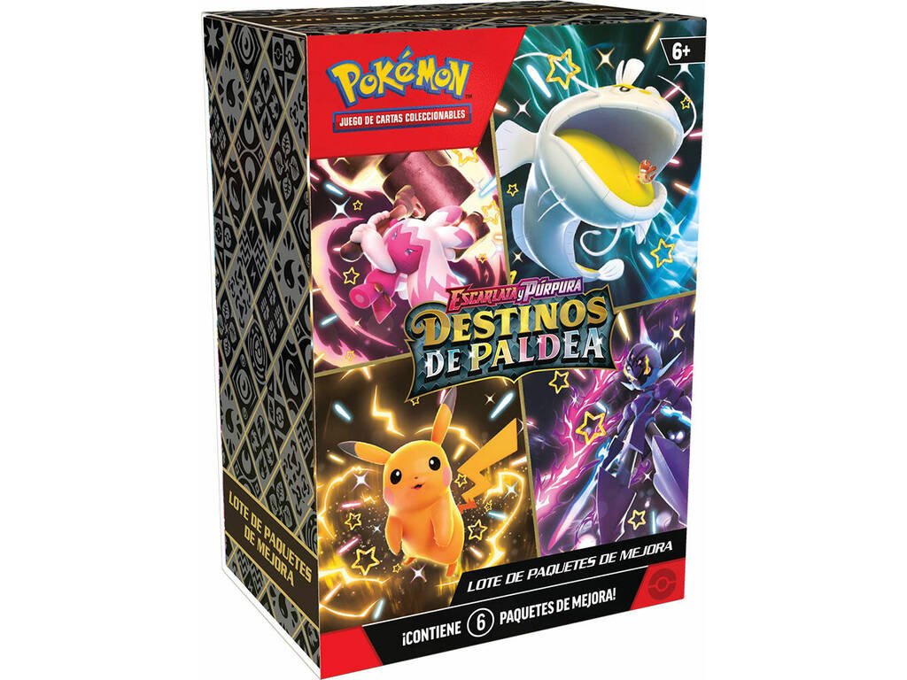 Pokémon TCG Escarlata y Púrpura Destinos de Paldea Booster Bundle con 6 Sobres Bandai PC50470