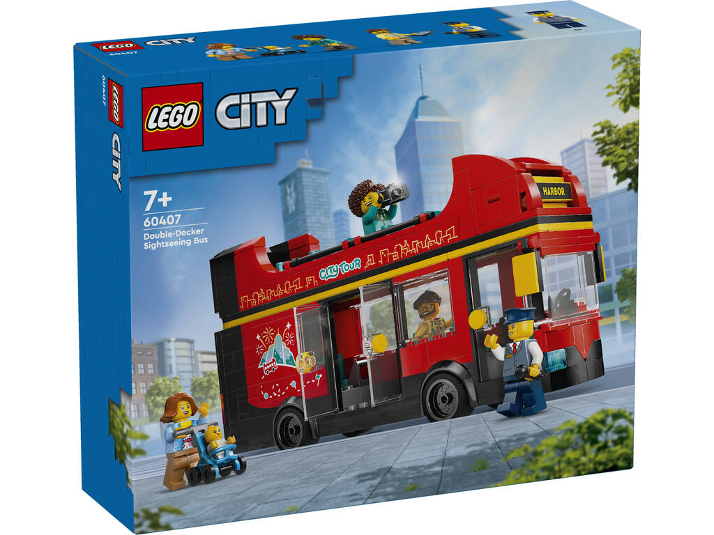 Lego City Autobús Turístico Rojo de Dos Plantas 60407