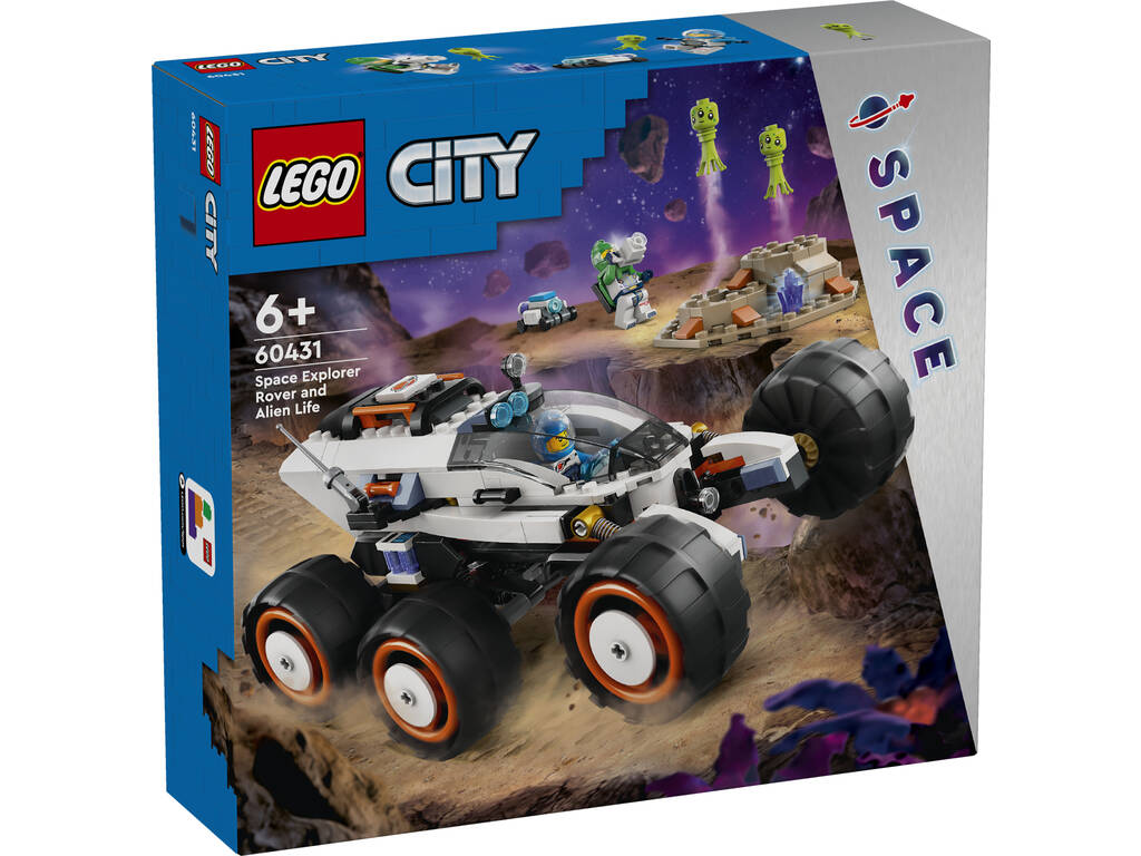 Lego City Space Róver Explorador Espacial y Vida Extraterrestre 60431