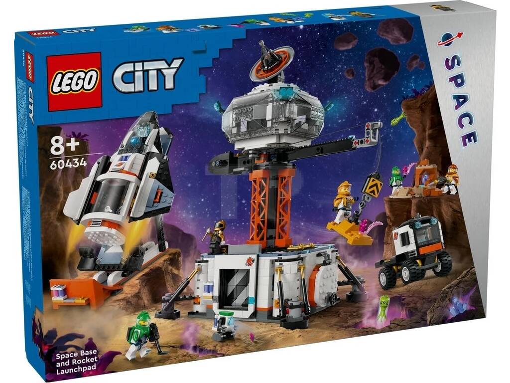 Lego City Space Base Espacial e Plataforma de Lançamento 60434