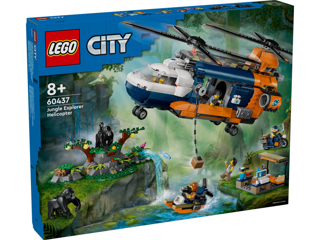 Lego City Esplorazione della giungla: elicottero in campeggio 60437