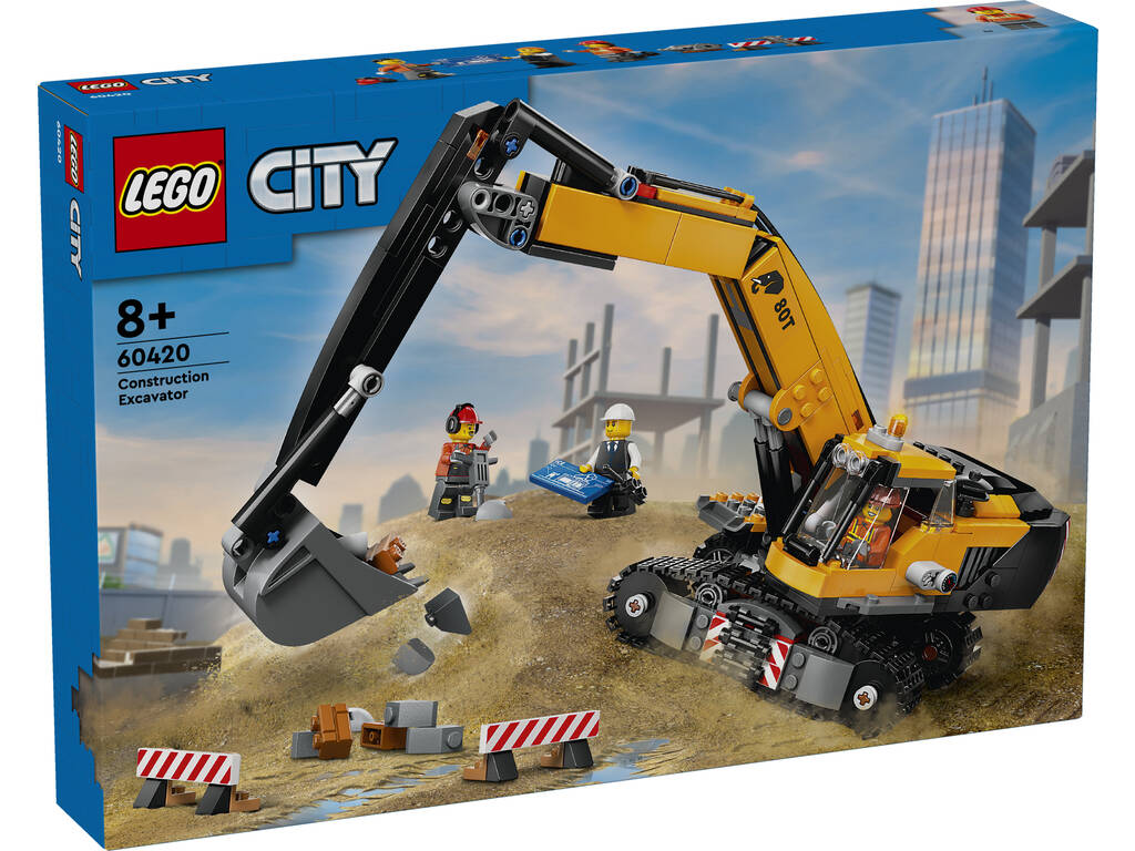 Lego City Excavadora de Obra Amarilla 60420