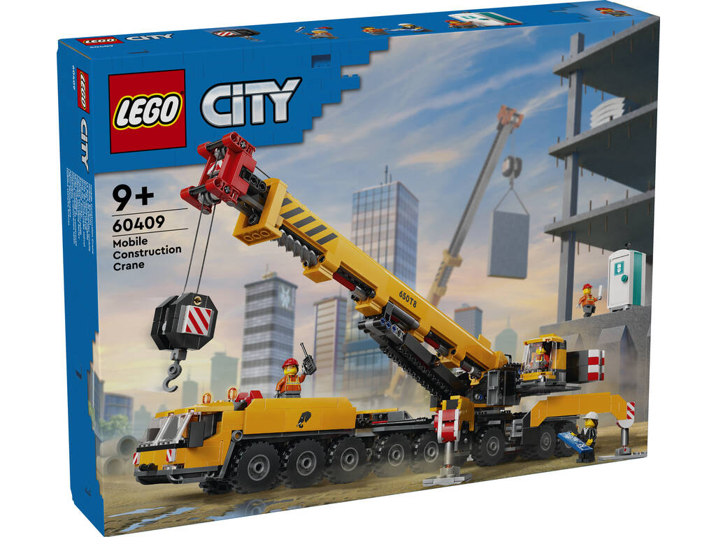 Lego City Grúa de Obra Móvil Amarilla 60409