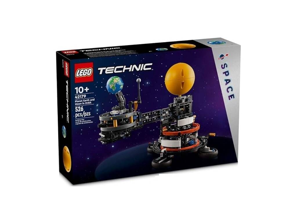Lego Technic Weltraumplanet Erde und Mond im Orbit 42179