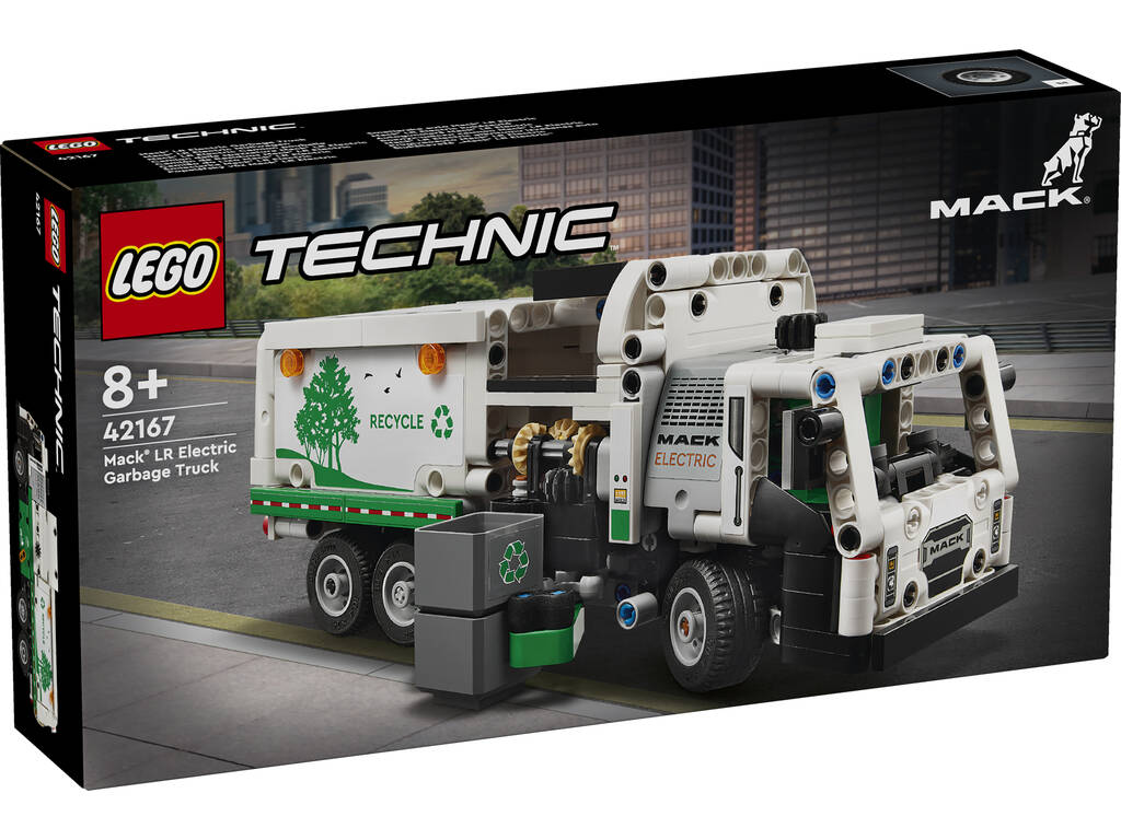 Lego Technic Camión de Residuos Mack LR Electric 42167