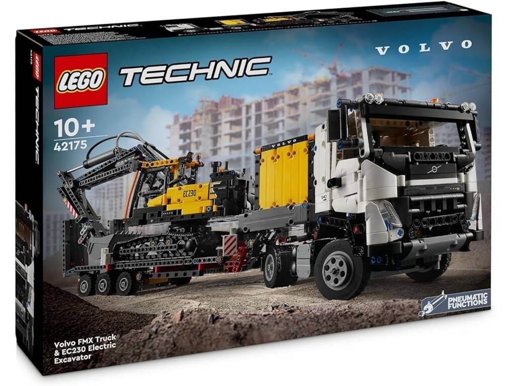 Lego Technic Camión FMX y Excavadora Eléctrica EC230 Volvo 42175