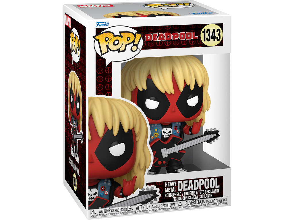 Funko Pop Marvel Deadpool Bande de métal avec tête oscillante 76078