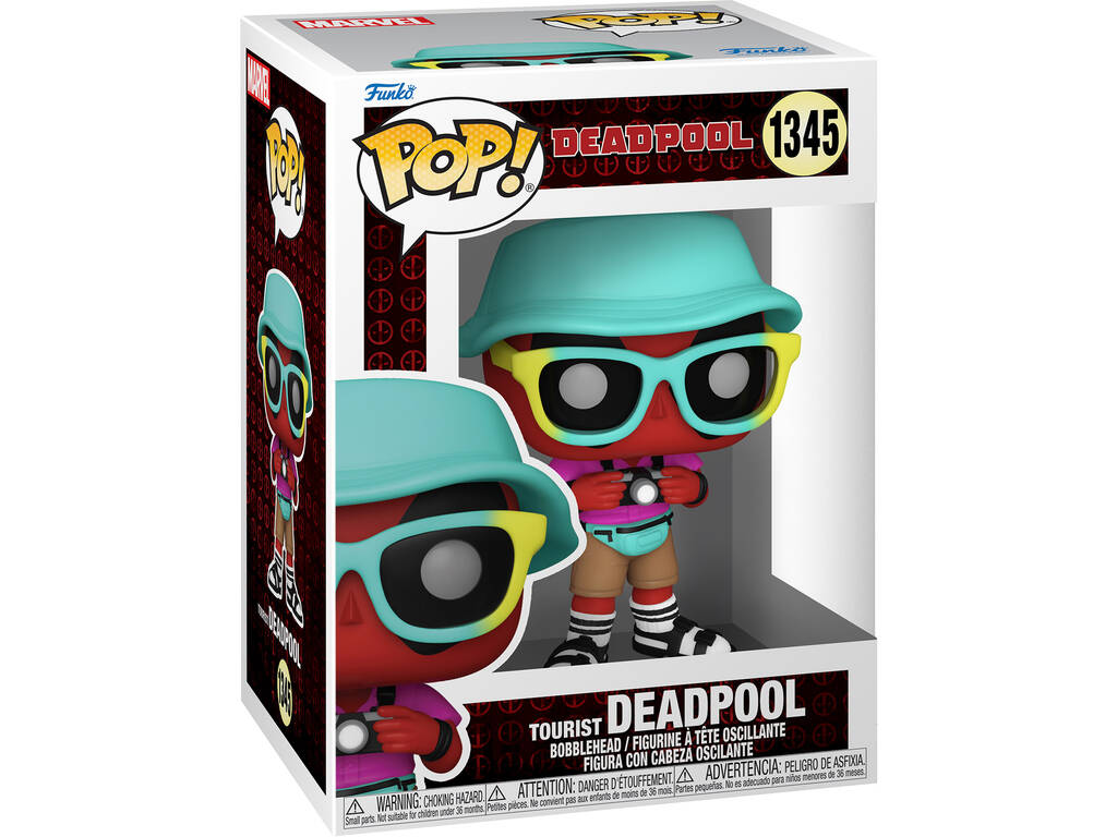 Funko Pop Marvel Deadpool Touriste à tête pivotante 76080