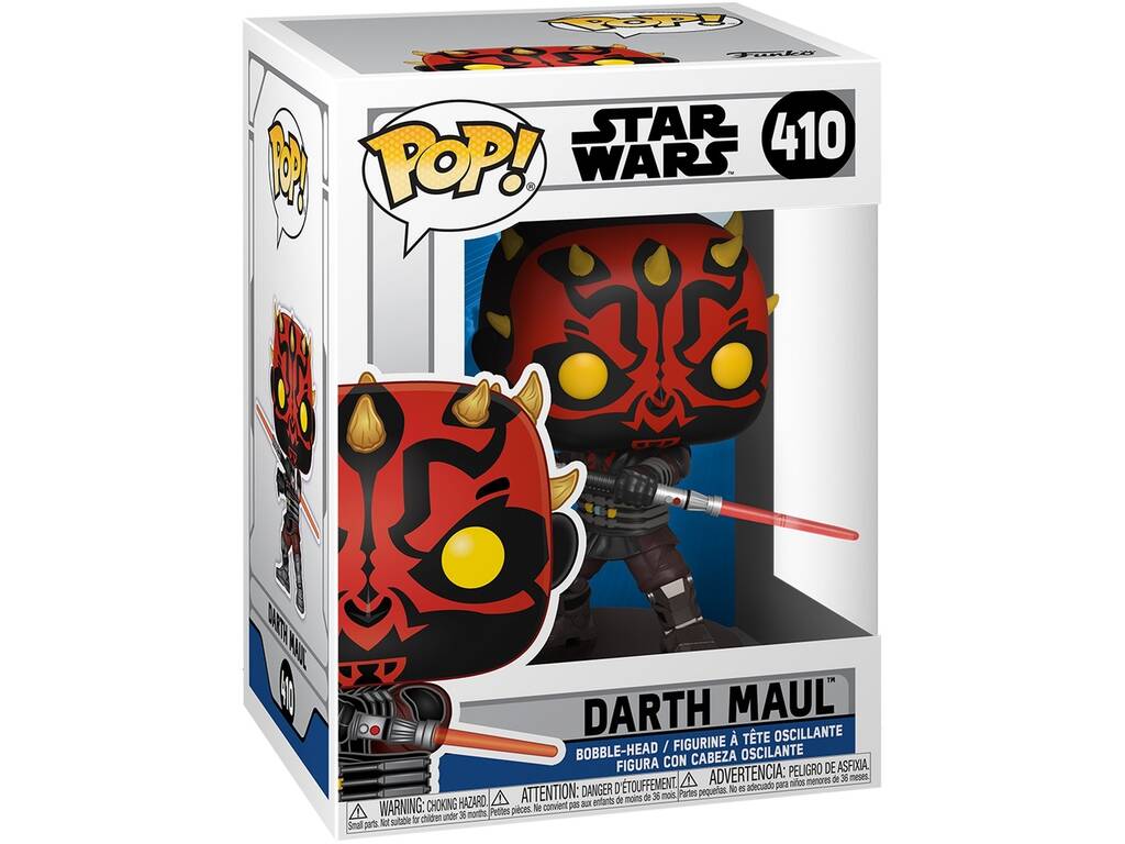 Funko Pop Star Wars Figura di Darth Maul con testa oscillante 52025