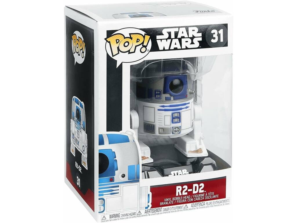 Figurine Funko Pop Star Wars R2-D2 à tête pivotante