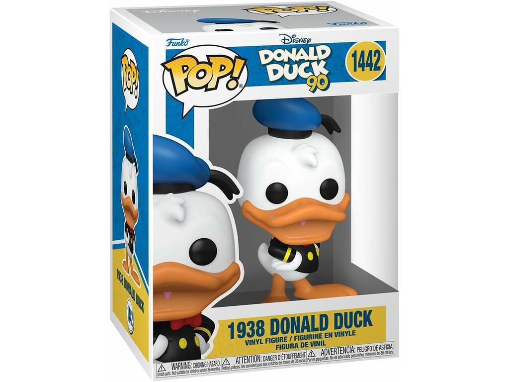 Funko Pop Disney Donald Duck 90 Pato Donald de 1938 75722