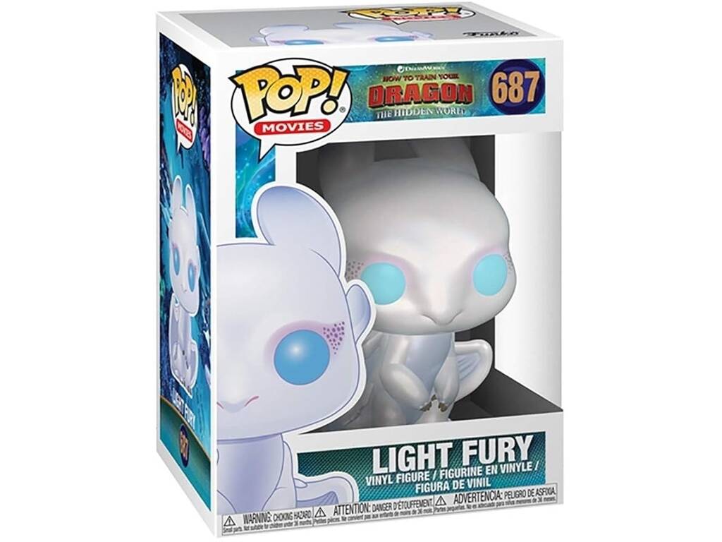 Funko Pop Movies „Drachenzähmen leicht gemacht“ Light Fury Figur 36369