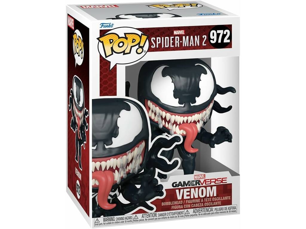 Funko Pop Marvel Spider-Man 2 Venom GamerVerse Tête pivotante Venom 76110