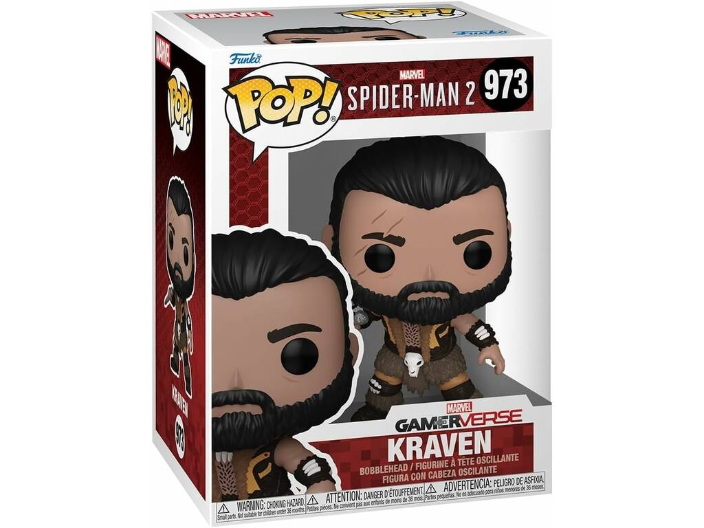 Funko Pop Marvel Spider-Man 2 Figura Kraven GamerVerse com Cabeça Oscilante 76111