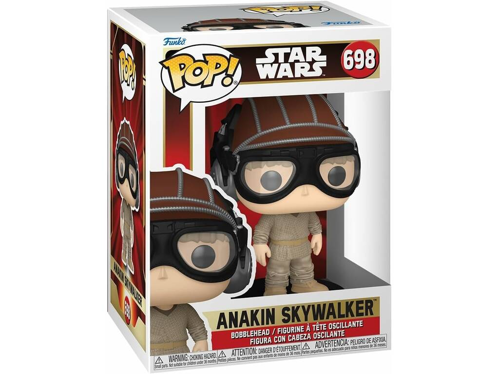 Funko Pop Star Wars Figur Anakin Skywalker mit schwingendem Kopf 76015