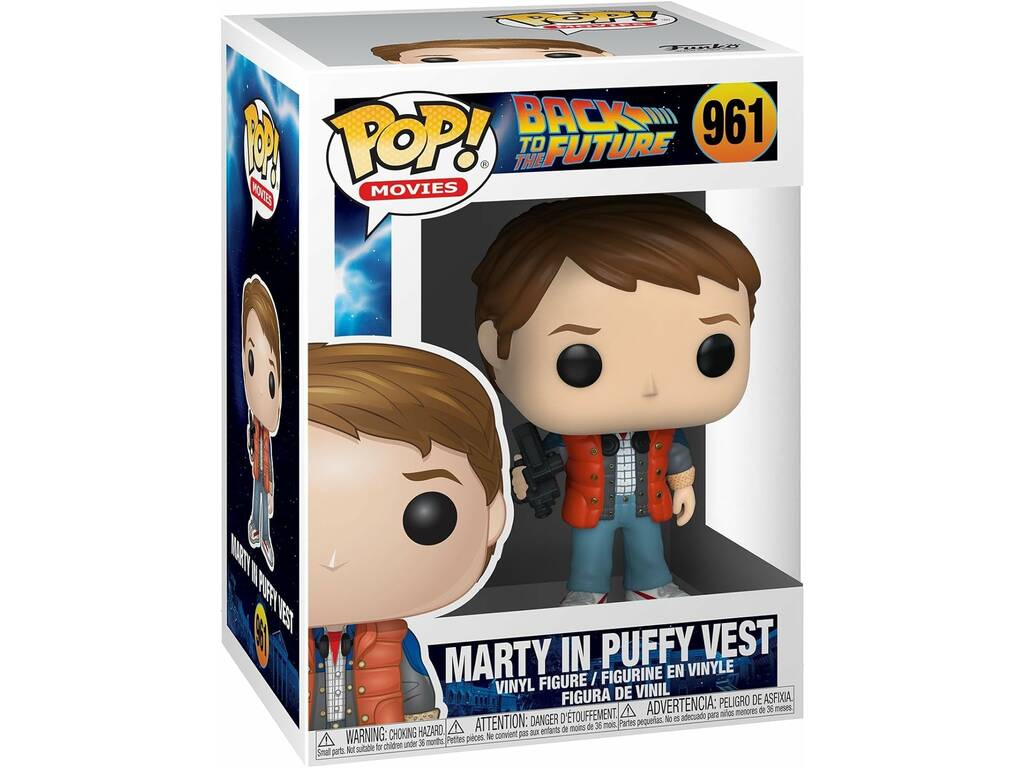 Funko Pop Movies Retour vers le futur Marty avec gilet 48705