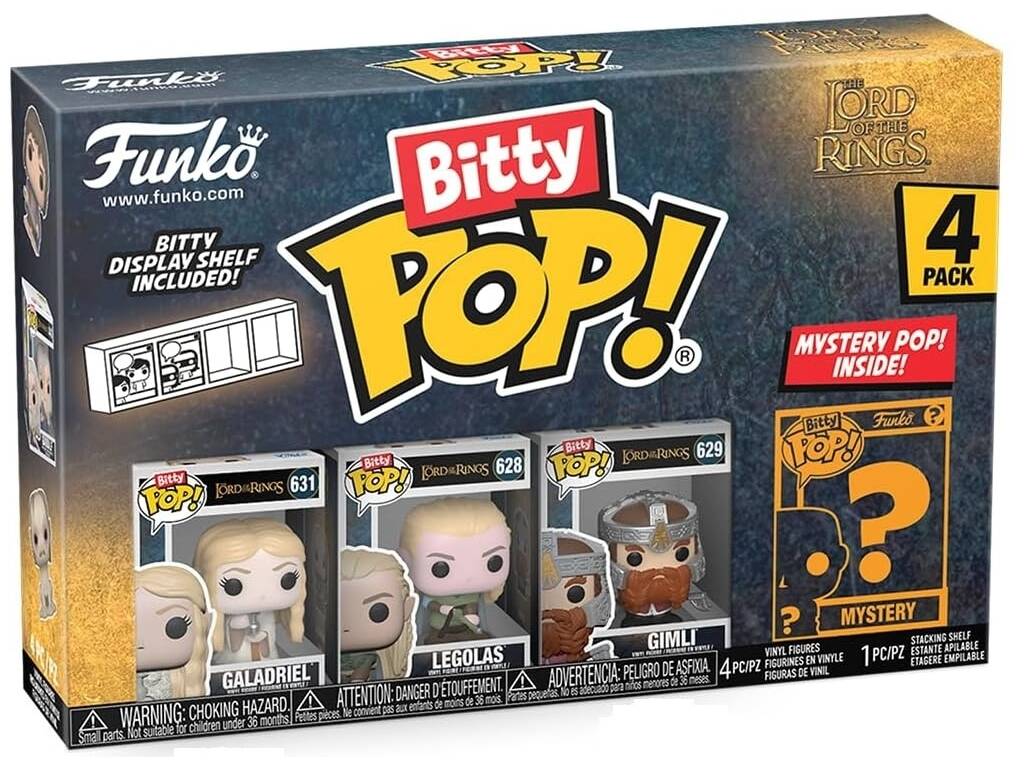 Funko Pop Bitty Il Signore degli Anelli Pack 4 Mini Figure 75457