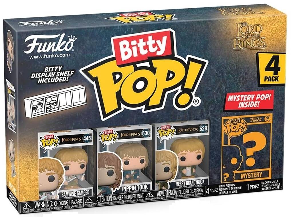 Funko Pop Bitty El Señor de los Anillos Pack 4 Mini Figuras 75458