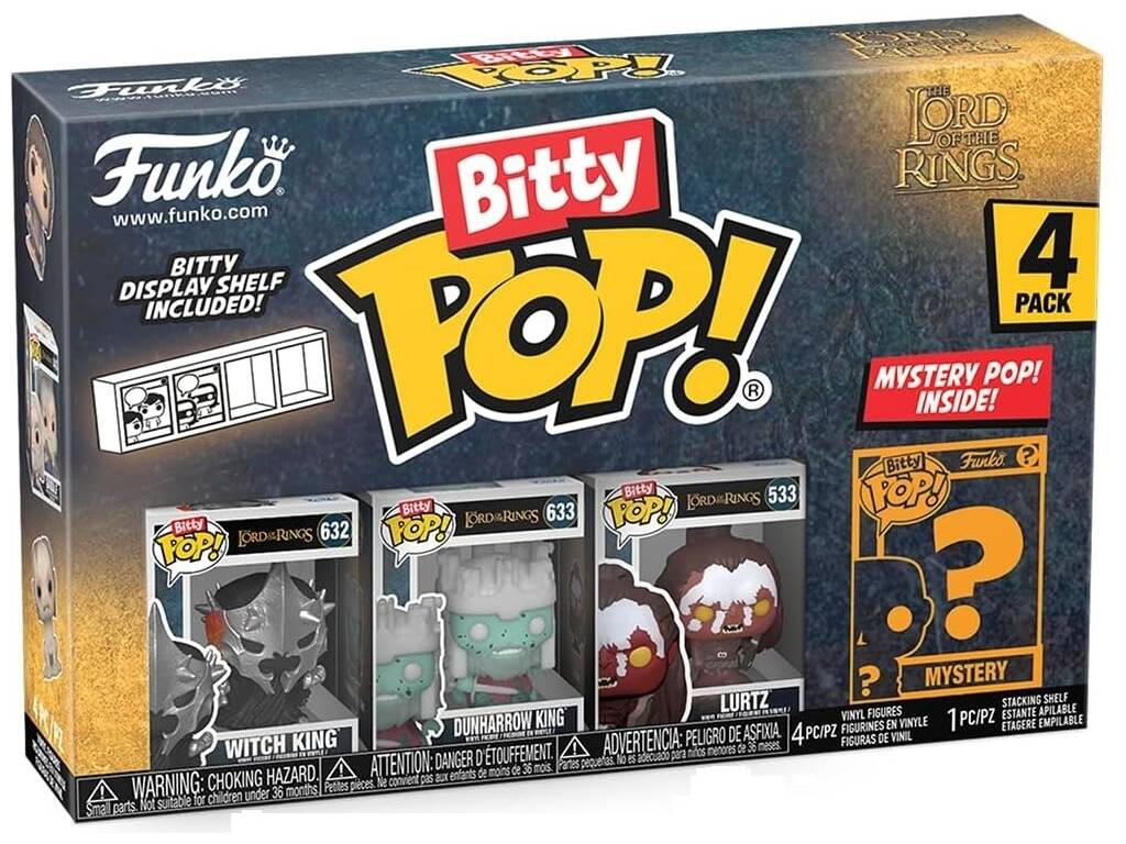 Funko Pop Bitty El Señor de los Anillos Pack 4 Mini Figuras 75459