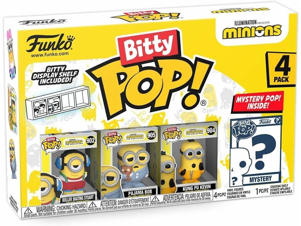 Funko Pop Bitty Minions 4 Pack Mini Figures 73037