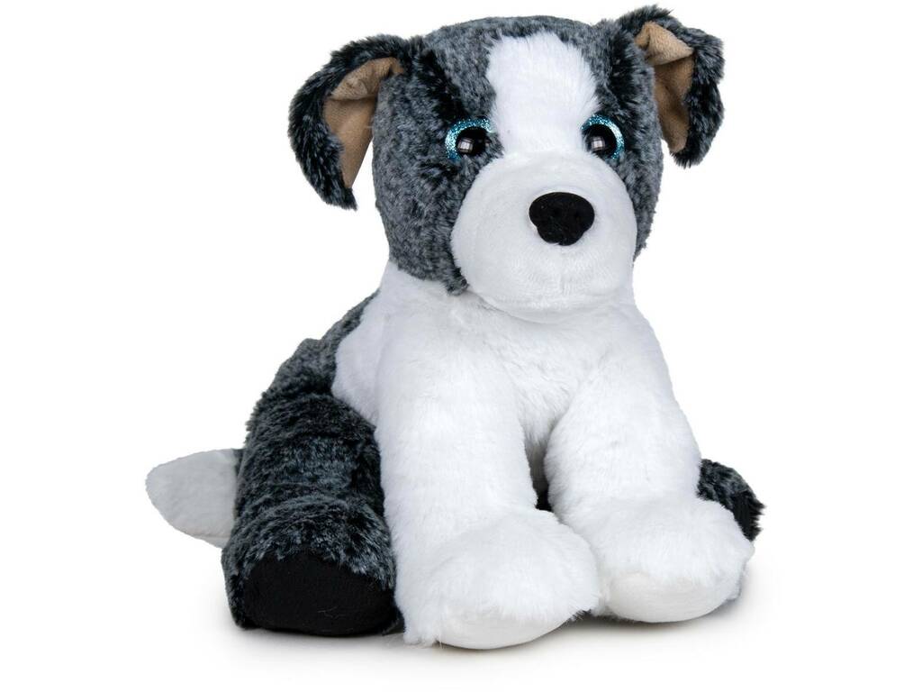 Peluche Nature Collection Softies Gris Chien 24 cm. Famosa 760021801