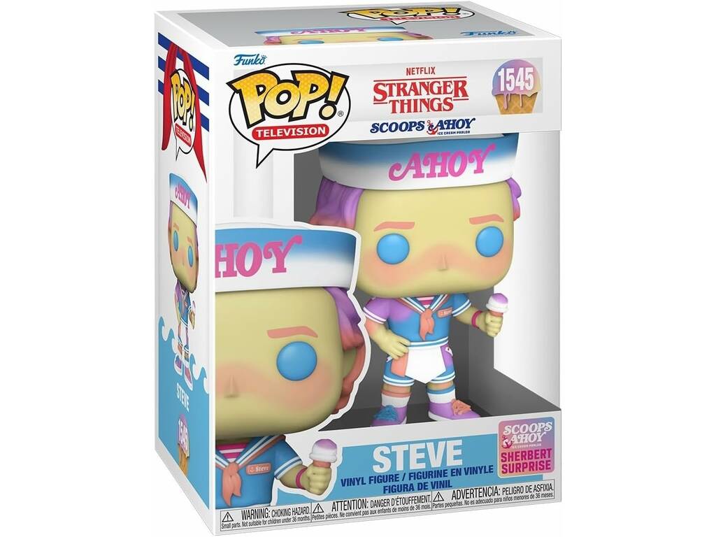 Funko Pop Televisione Stranger Things Scoops Ahoy Figura Steve 79998