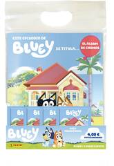 Bluey Pack Promocional com lbum e 4 Pacotes de Cromos Panini
