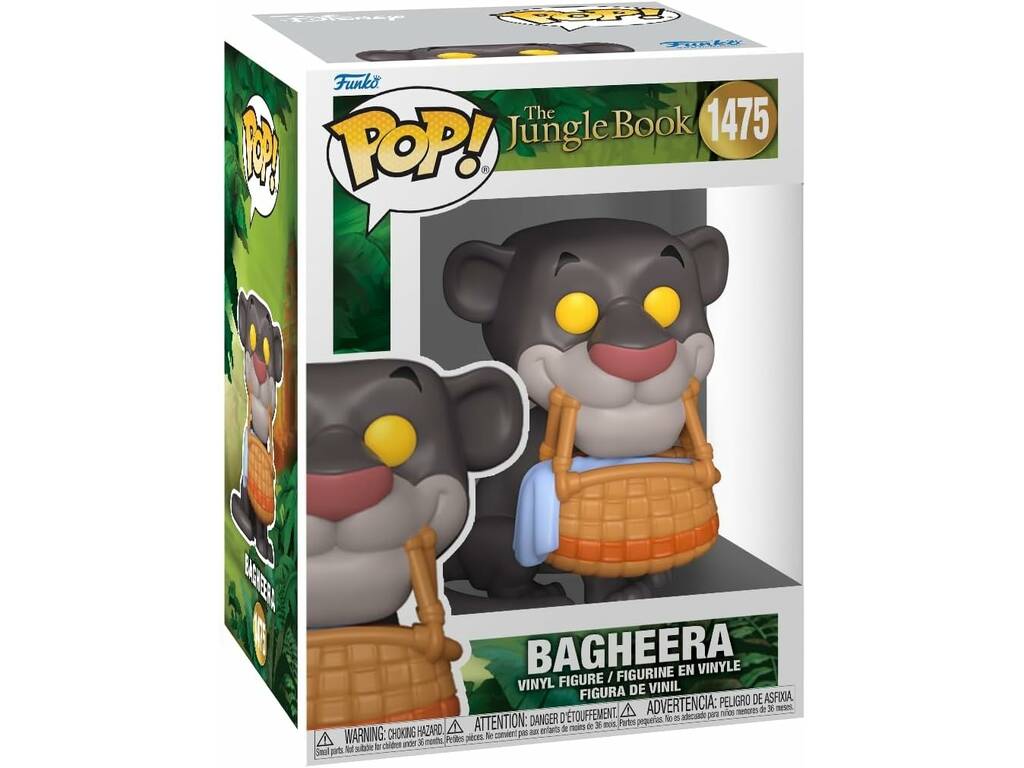 Funko Pop El Libro de la Selva Figura Bagheera con Cesta 80786