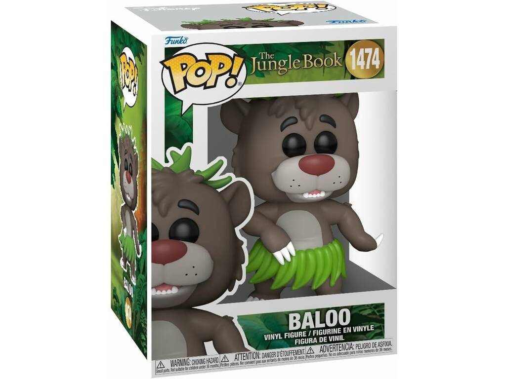 Funko Pop O Livro da Selva Figura Baloo 80787