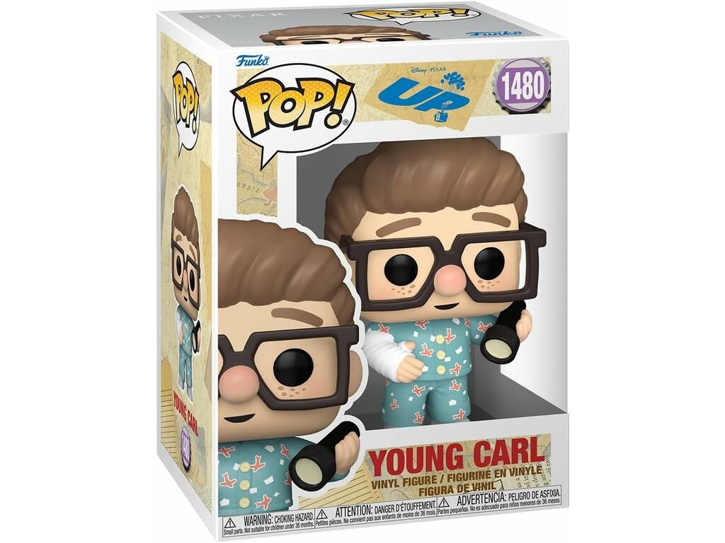 Funko Pop Disney Pixar Up Figura Giovane Carl 80838