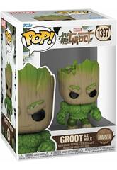 Funko Pop Marvel We Are Groot Figura Groot como Hulk con Cabeza Oscilante 81338