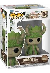 imagen Funko Pop Marvel We Are Groot Figura Groot como Loki com Cabeça Oscilante 79517