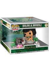 imagen Funko Pop Moment El Libro de la Selva Figura Baloo y Mowgli 80789