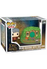 Funko Pop Town El Señor de los Anillos Figura Bilbo Bolsón con Casa 80835