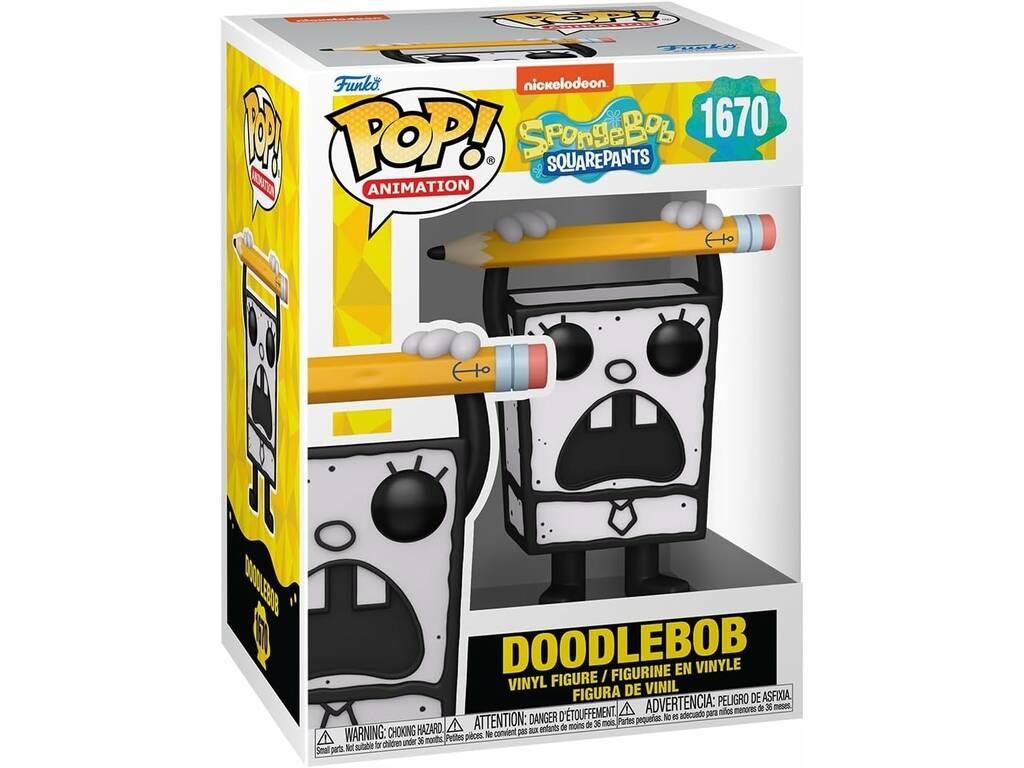 Funko Pop Animation SpongeBob 25º Aniversário Figura Doodlebob 75733