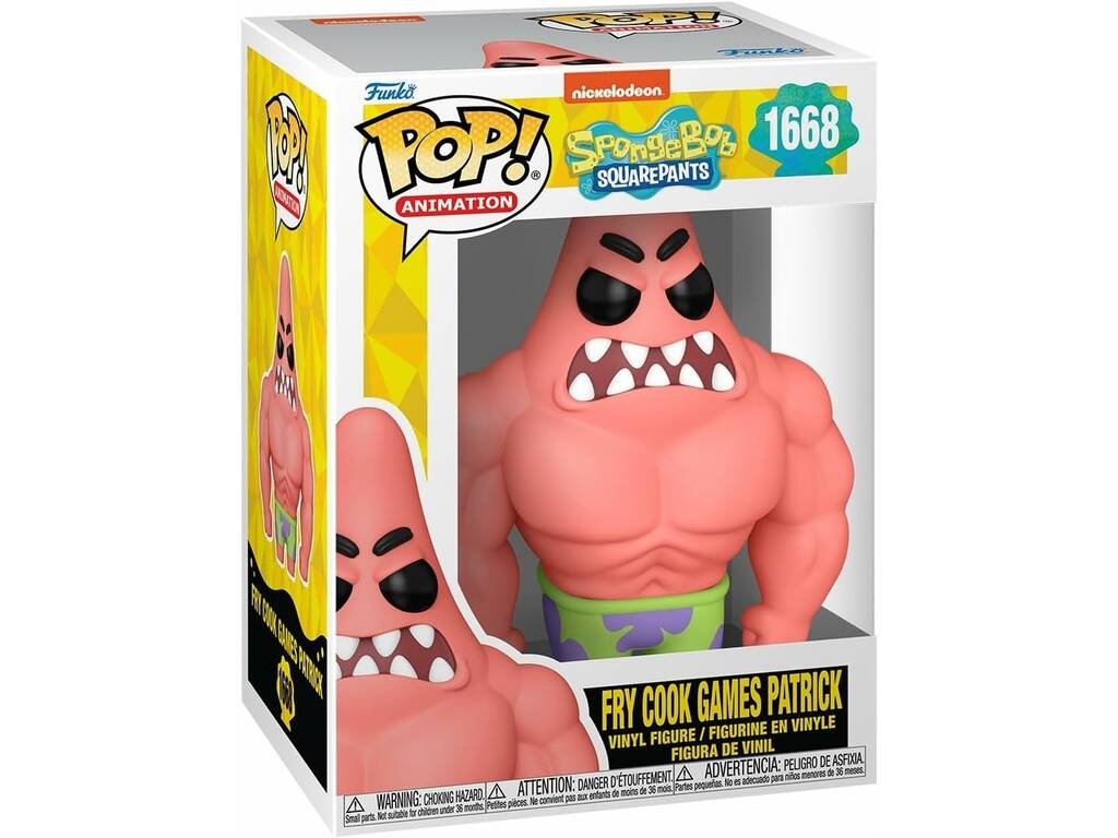 Funko Pop Animation Bob Esponja 25 Aniversario Figura Patricio Musculoso 75736