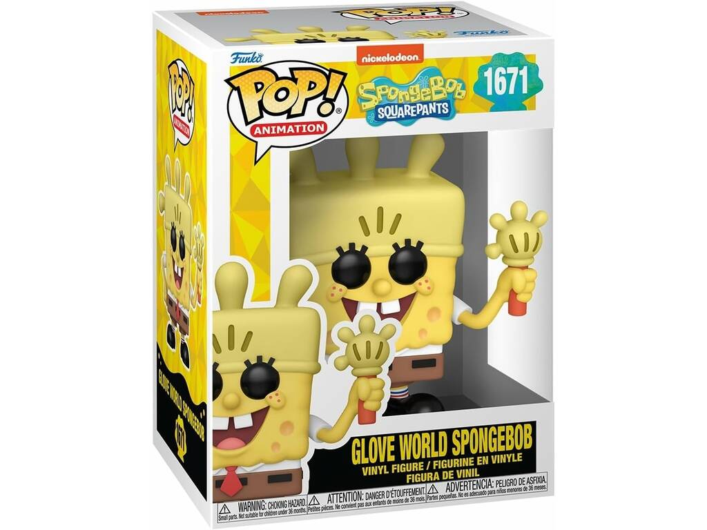 Funko Pop Animation SpongeBob 25. Jubiläum Figur SpongeBob mit Handschuh 75734