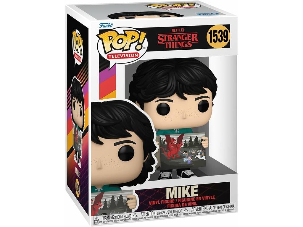 Funko Pop Television Stranger Things Figura Mike con Dibujo de Will 80137