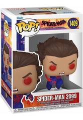 imagen Funko Pop Spider-Man Across The Spider-Verse Figura Homem-Aranha 2099 com Cabeça Oscilante 82647