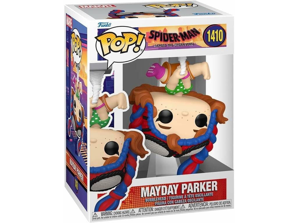 Funko Pop Spider-Man Across The Spider-Verse Figura Mayday Parker con Cabeza Oscilante 82648