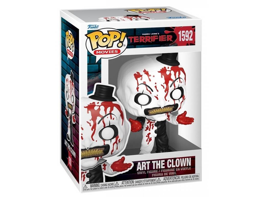 Funko Pop Movies Terrifier Figura Art The Clown Ensangrentado 80707