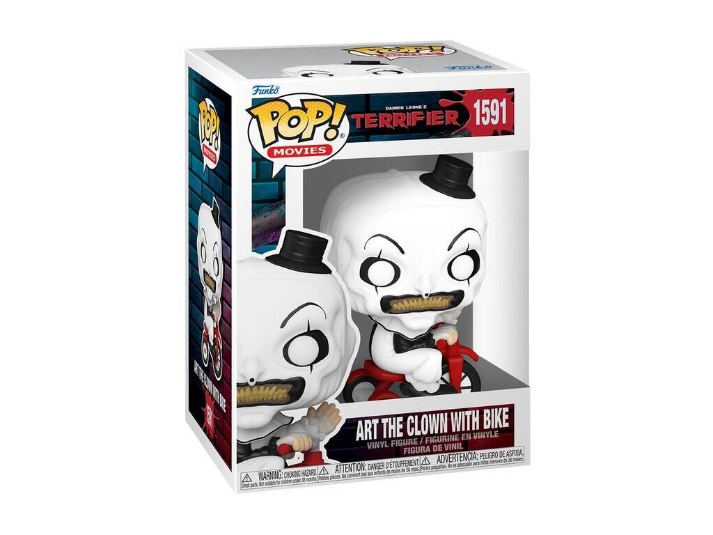 Funko Pop Movies Terrifier Figure Art The Clown con bicicletta 80706