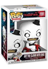 imagen Funko Pop Movies Terrifier Figur Art The Clown mit Fahrrad 80706