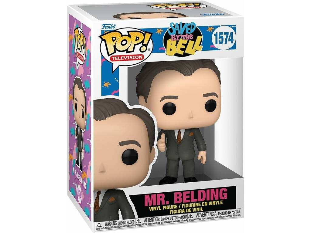 Funko Pop Television Salvados Por La Campana 30 Aniversario Figura Mr. Belding 80181