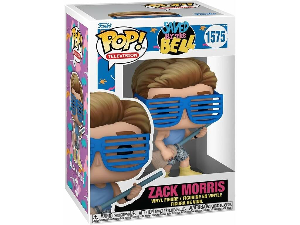 Funko Pop Television Salvos pelo Gongo 30º Aniversário Figura Zack Morris 80184