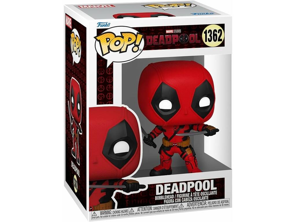 Funko Pop Deadpool Figur Deadpool mit Wackelkopf 79766