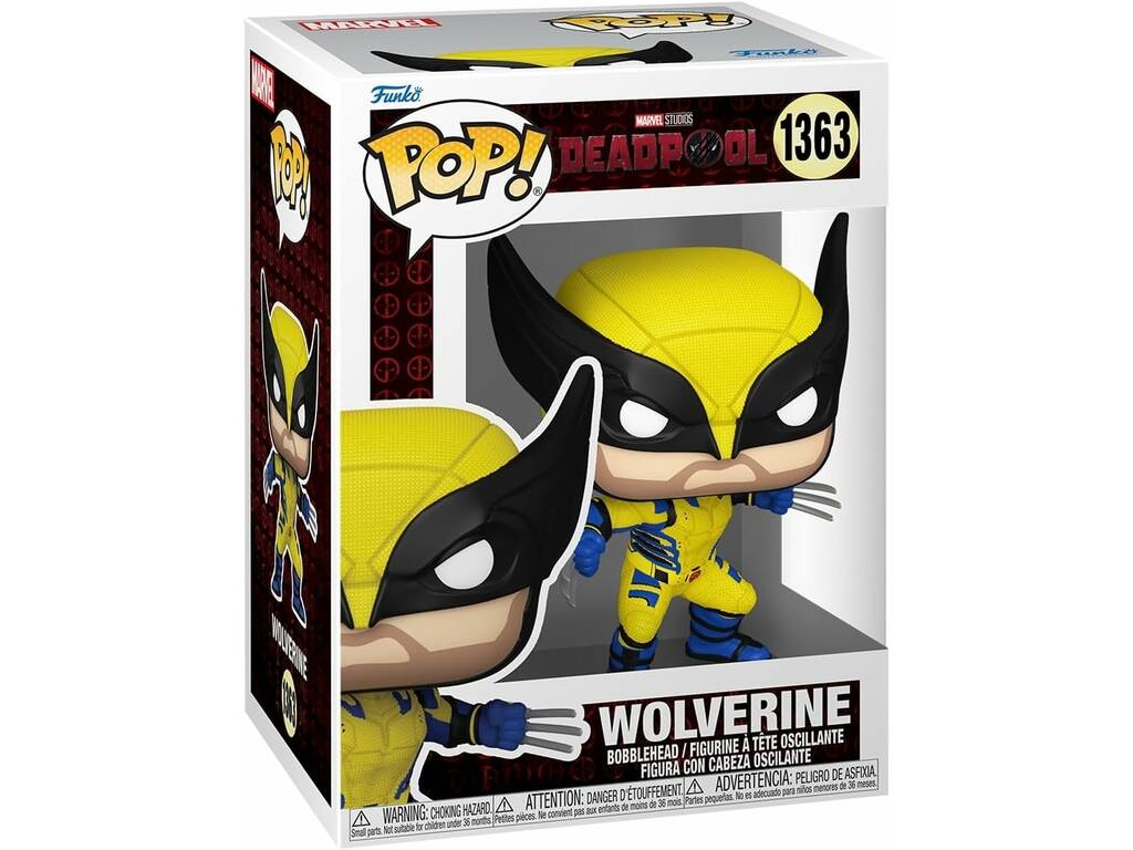 Funko Pop Deadpool figura Wolverine testa oscillante 79767