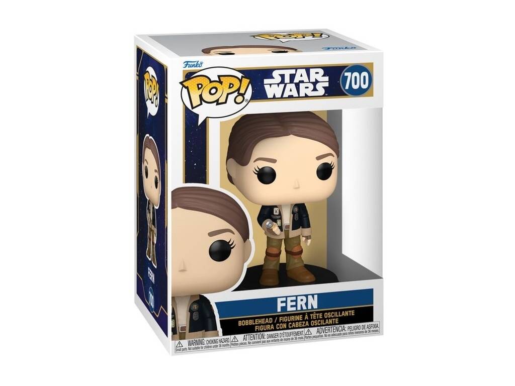 Funko Pop Star Wars Skeleton Crew Figura Fern com Cabeça Oscilante