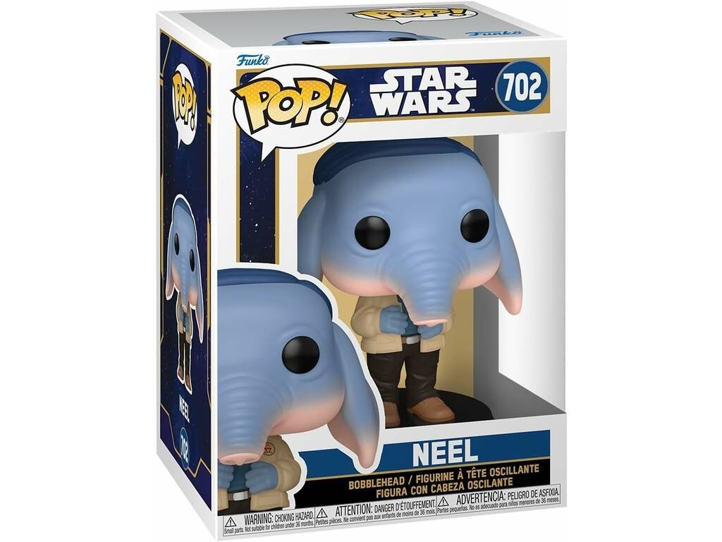 Funko Pop Star Wars Skeleton Crew Figura Neel com Cabeça Oscilante